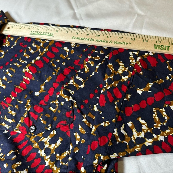 Grass-fields Womens Tunic Kaftan African Print Shirt Dress Oversized Size 18 - Picture 15 of 16